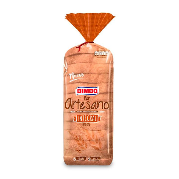 PAN ARTESANO BIMBO 500G INTEGRAL